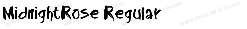 MidnightRose Regular字体转换